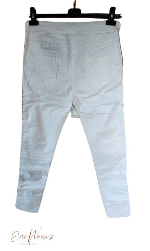 Pantalon blanc skinny Made in Italy