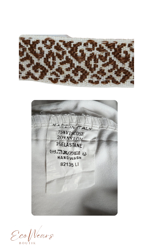 Pantalon blanc skinny Made in Italy