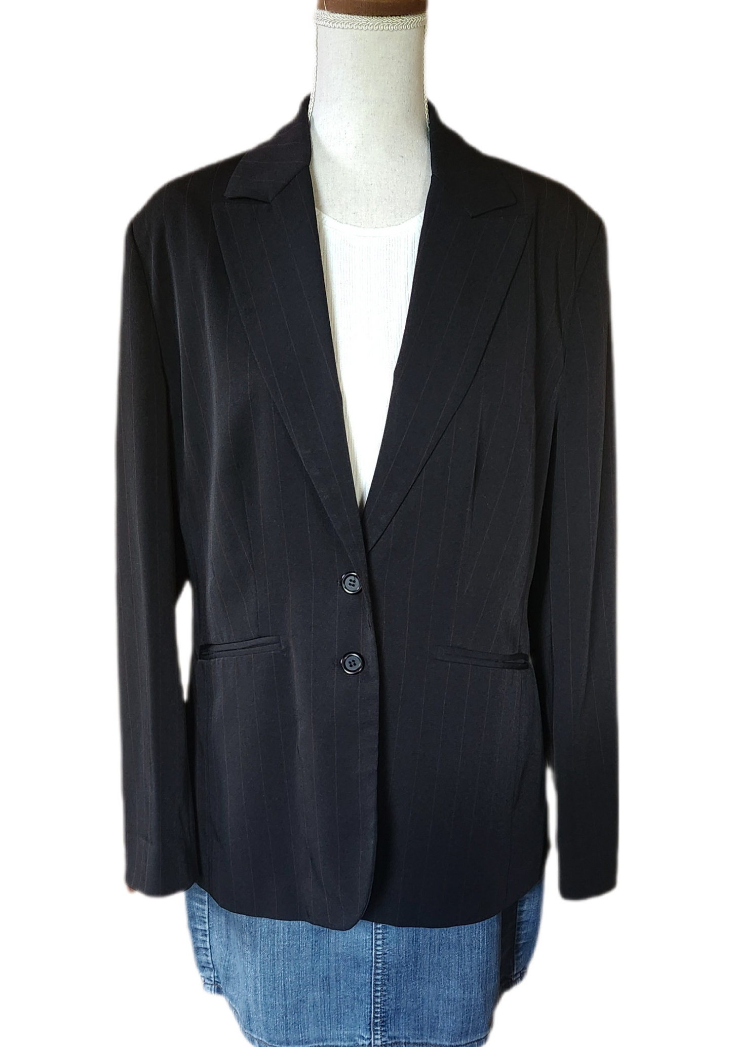 Veste blazer finement rayée Clara Vitti