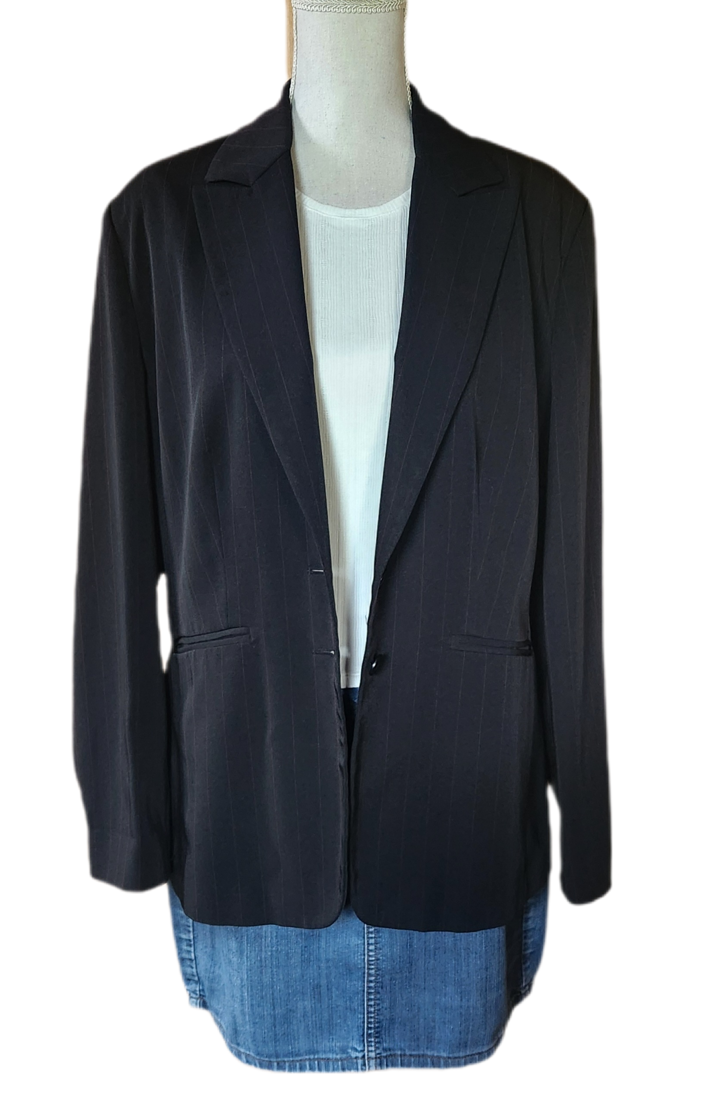 Veste blazer finement rayée Clara Vitti