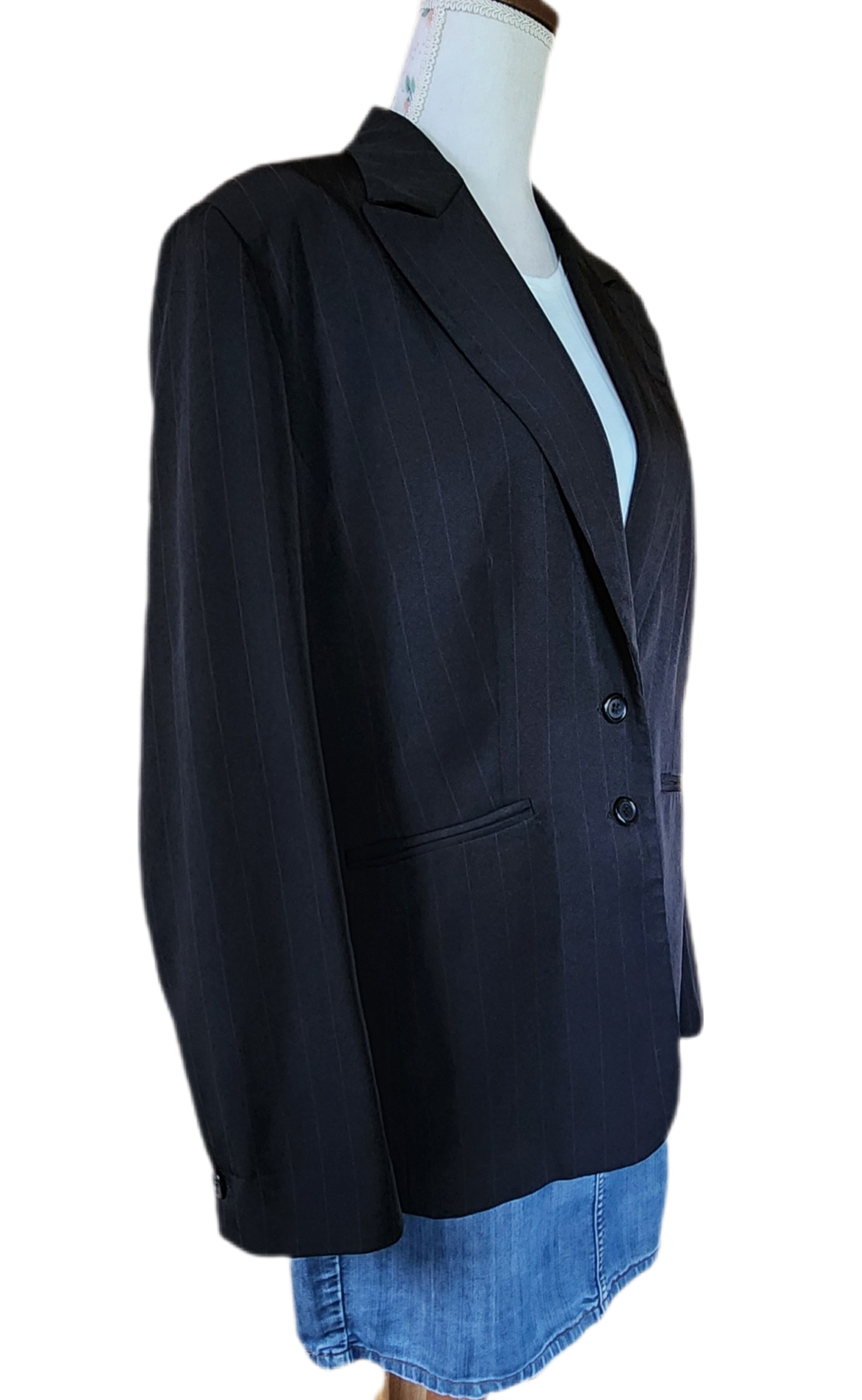Veste blazer finement rayée Clara Vitti