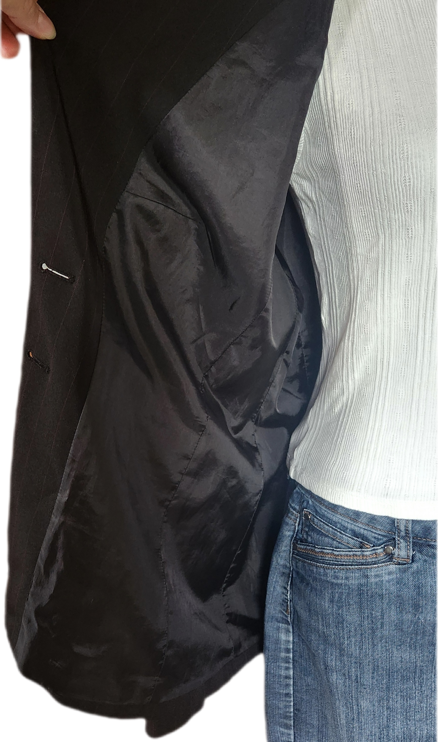 Veste blazer finement rayée Clara Vitti