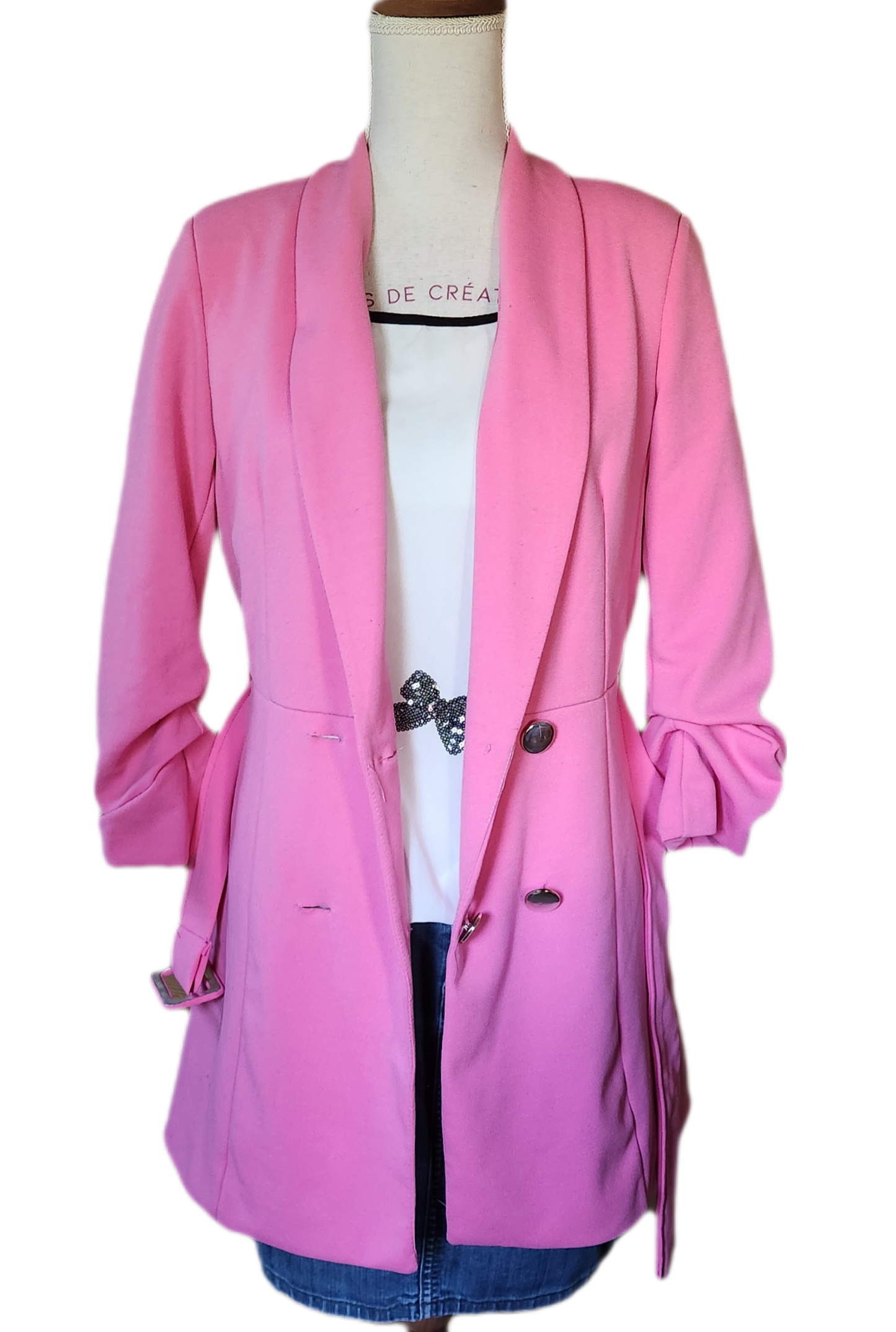Veste blazer longue Boohoo
