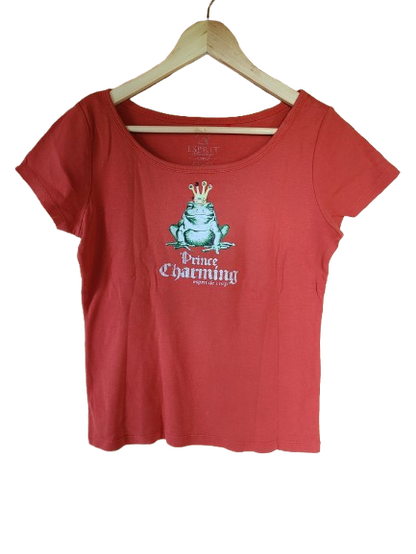 Tee-shirt avec strass "Prince Charmant" Esprit