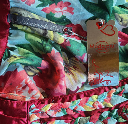 Robe courte en soie Anna Moda Piu