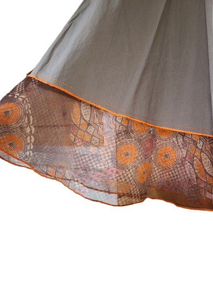 Jupe asymétrique avec voile Patrice Bréal