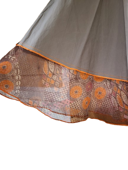 Jupe asymétrique avec voile Patrice Bréal