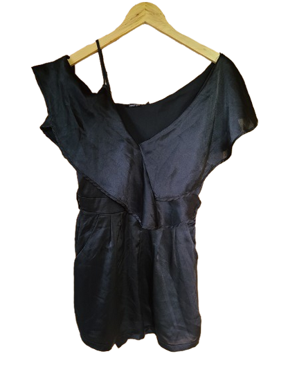 Combi-short satiné épaules dénudées Boohoo