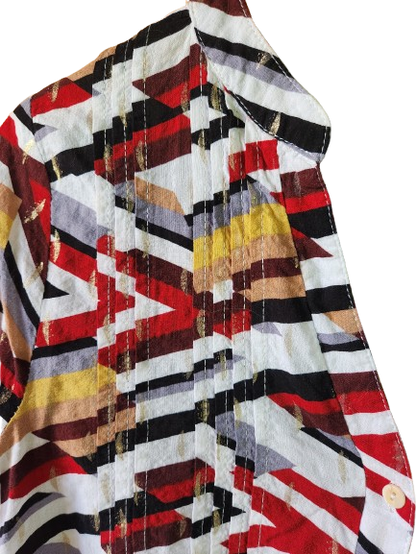 Blouse colorée avec touche de doré Season