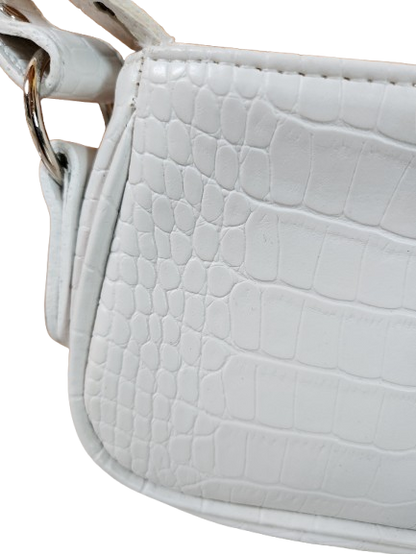 Petit sac à main/pochette imitation croco PrettyLittleThing