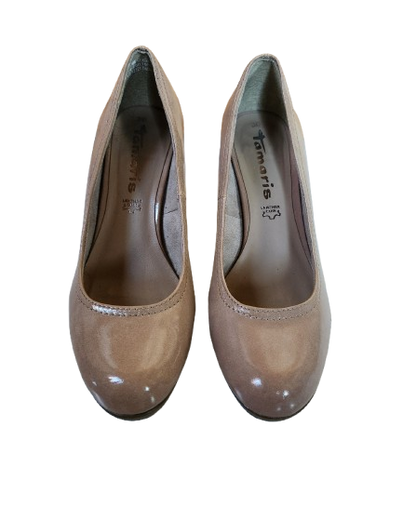 Escarpins à talons en cuir vernis Tamaris
