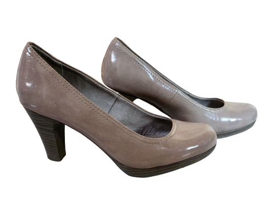 Escarpins à talons en cuir vernis Tamaris