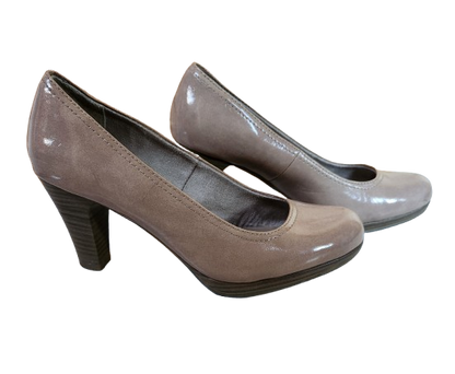 Escarpins à talons en cuir vernis Tamaris