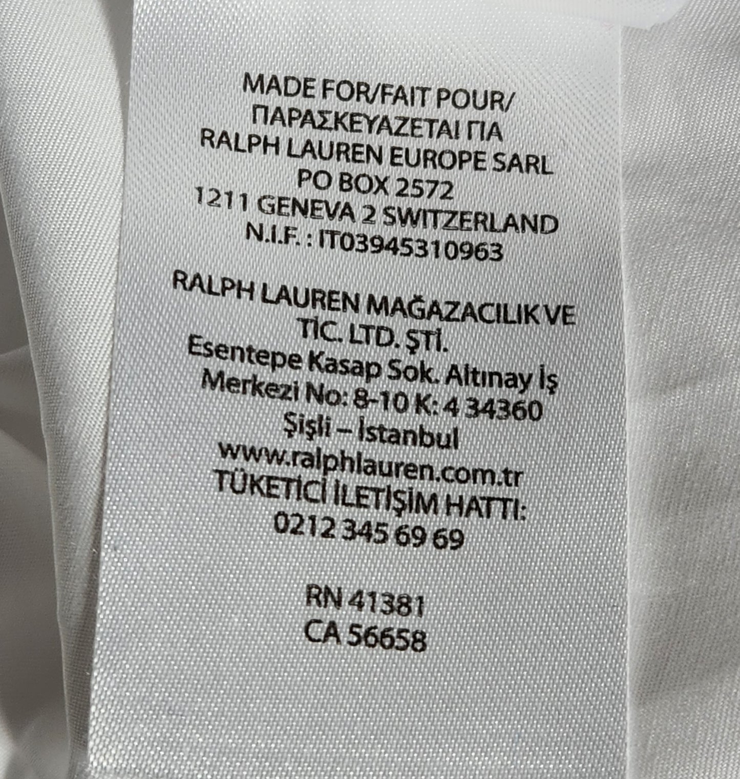 Robe chemise courte RALPH LAUREN