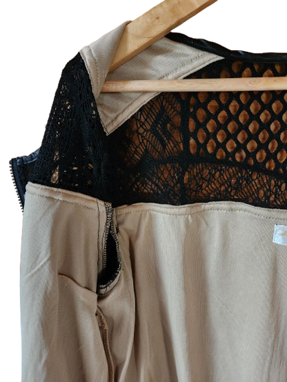 Cardigan/veste en dentelle noire Jaune Rouge Paris