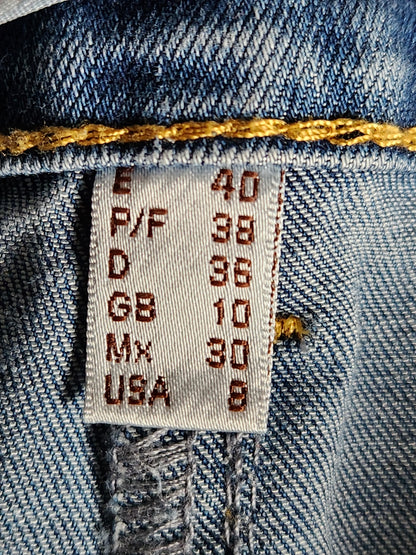 Jean avec strass et broderies Punt Roma