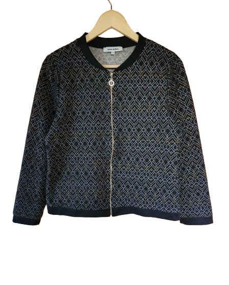 Veste zippée imprimé doré/argenté Grain de Malice