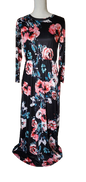 Robe longue fleurie Made in Italy