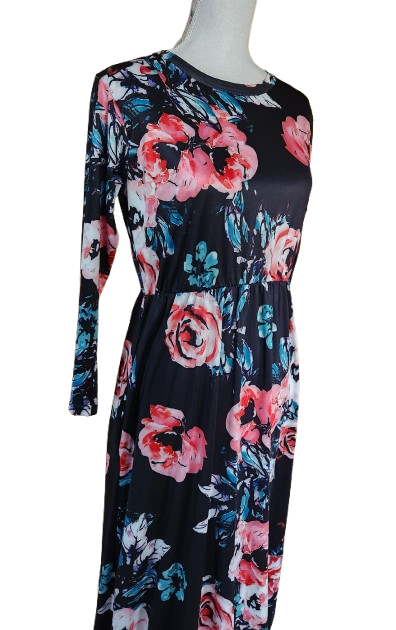 Robe longue fleurie Made in Italy