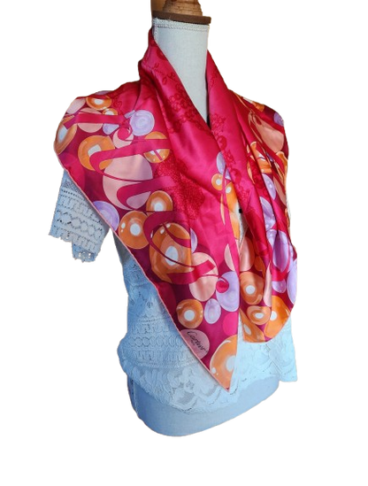 Foulard carré en soie CARTIER