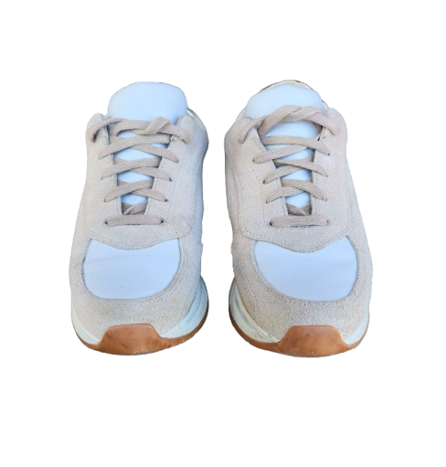 Baskets sneakers beige/doré What For