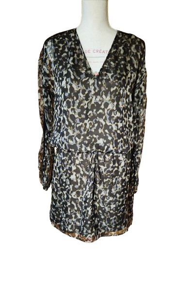 Robe fluide en voile IKKS