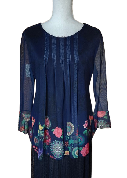 Blouse en voile avec strass Desigual