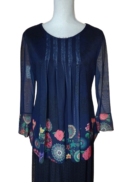 Blouse en voile avec strass Desigual