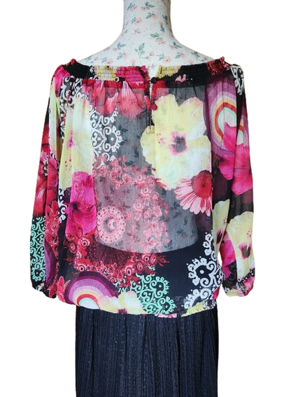 Blouse en voile semi-transparent DESIGUAL
