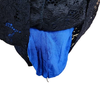 Robe moulante en dentelle noire Made in Italy