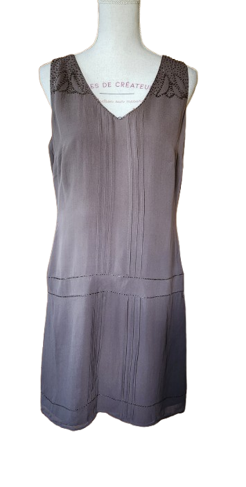 Robe en soie avec perles MAISON 123