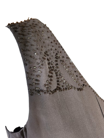 Robe en soie avec perles MAISON 123