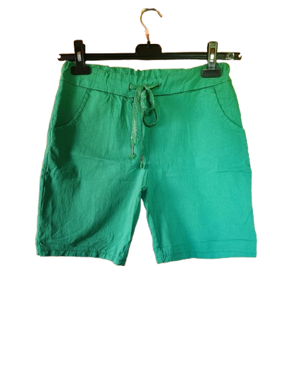 Short coloré avec liens pailletés Made in Italy