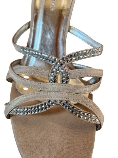 Sandales à talons avec strass Jean-Louis Scherrer