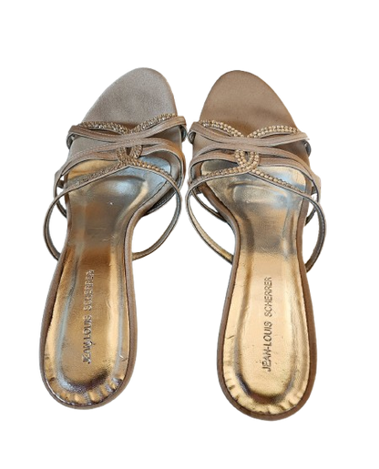 Sandales à talons avec strass Jean-Louis Scherrer