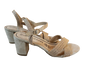 Sandales tressées beige/doré Christine Laure