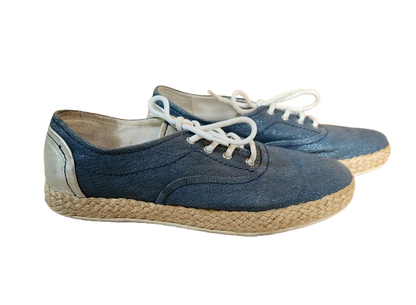 Baskets/Espadrilles bleu pailleté Geox
