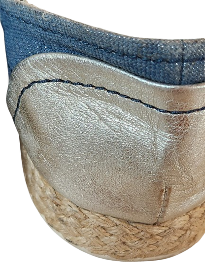 Baskets/Espadrilles bleu pailleté Geox