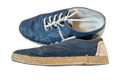 Baskets/Espadrilles bleu pailleté Geox