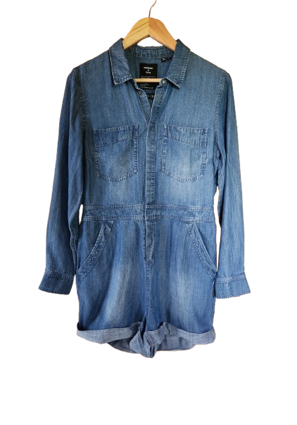 Combi-short effet jean en lyocell Superdry