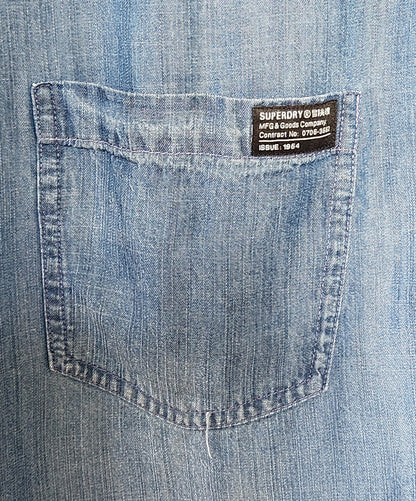 Combi-short effet jean en lyocell Superdry