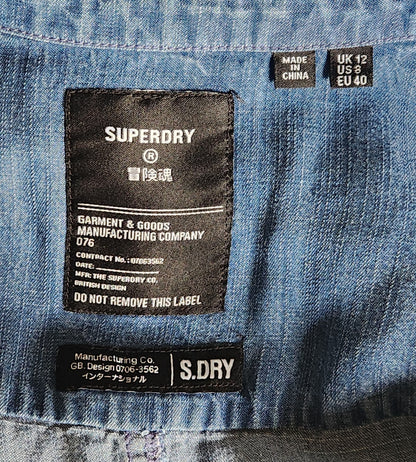 Combi-short effet jean en lyocell Superdry
