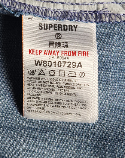 Combi-short effet jean en lyocell Superdry