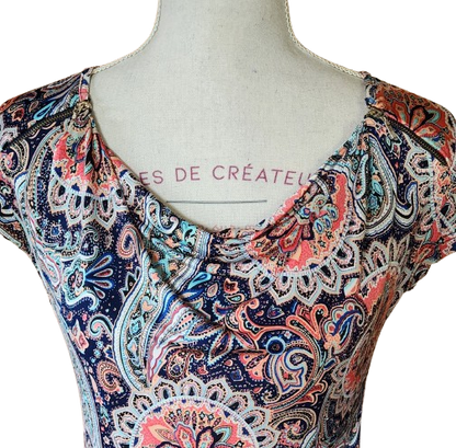 Tee-shirt fluide avec col drapé Morgan