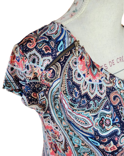 Tee-shirt fluide avec col drapé Morgan