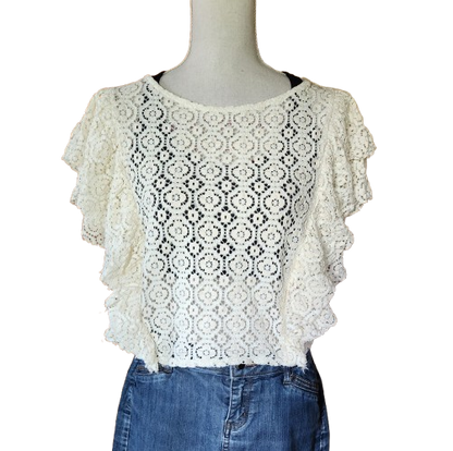 Blouse en dentelle Zara