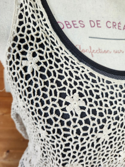 Débardeur en dentelle Made in Italy