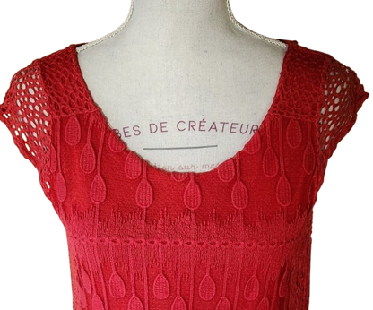 Robe d'été/de plage en dentelle et crochet Made in Italy
