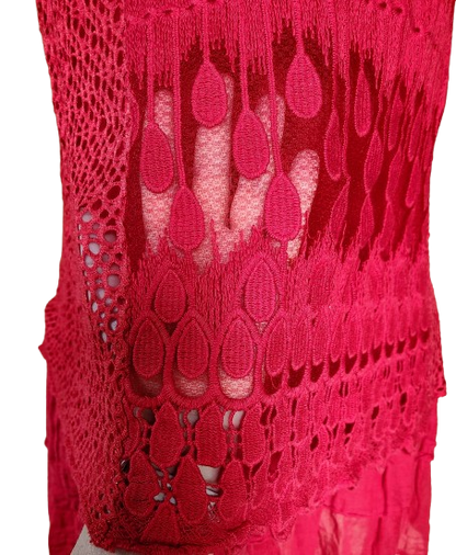 Robe d'été/de plage en dentelle et crochet Made in Italy