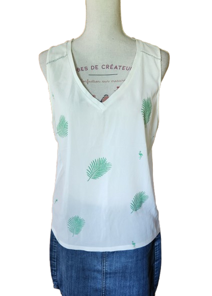 Blouse débardeur à motifs pailletés Naf Naf